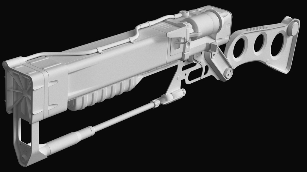 Fallout 4 Laser Rifle Base - View 1