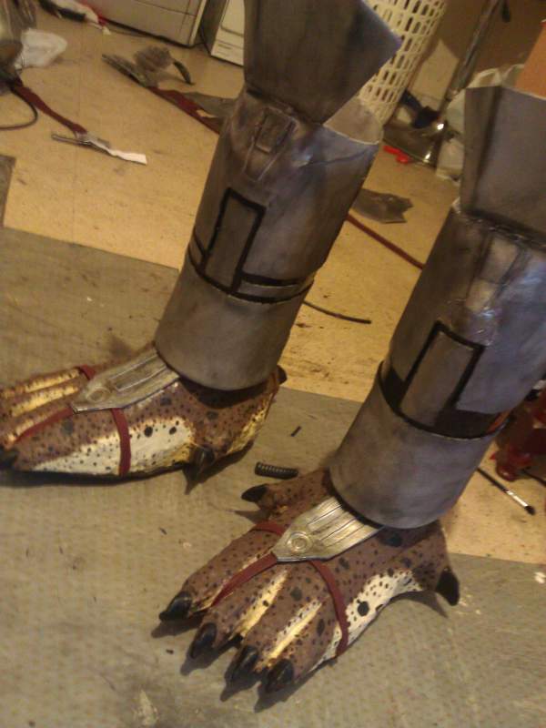 feet and shin armour