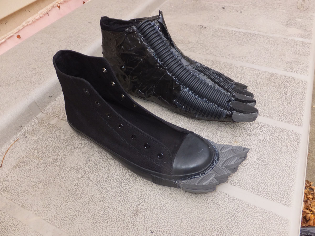 Feet in progress