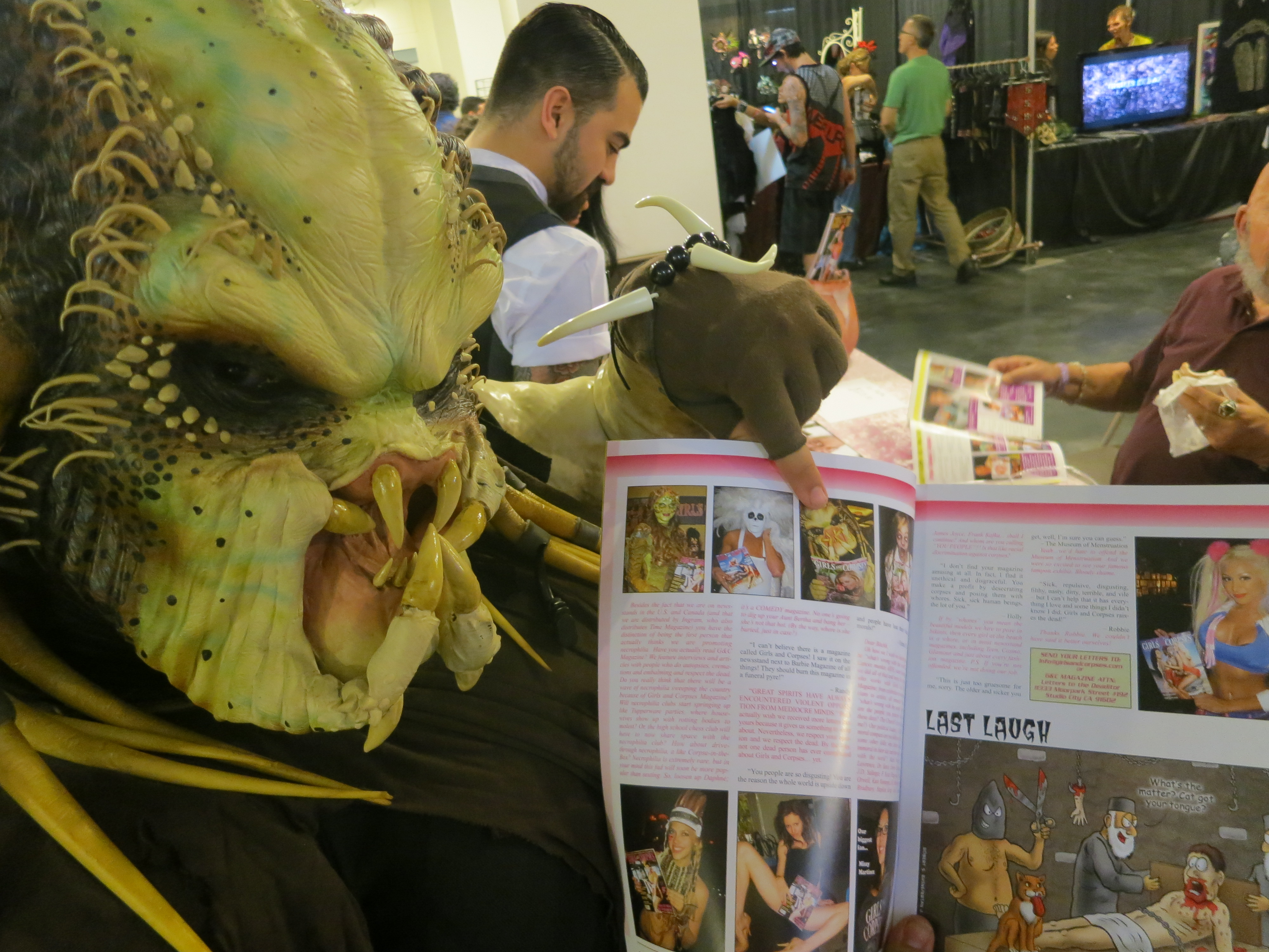 Female Predator at the Halloween Expo in Los Angeles