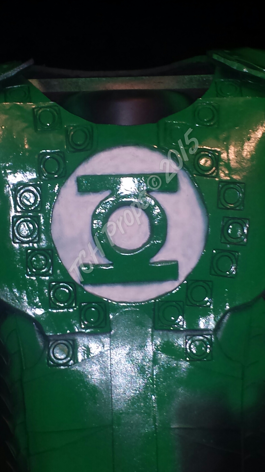 First coat on the chest piece