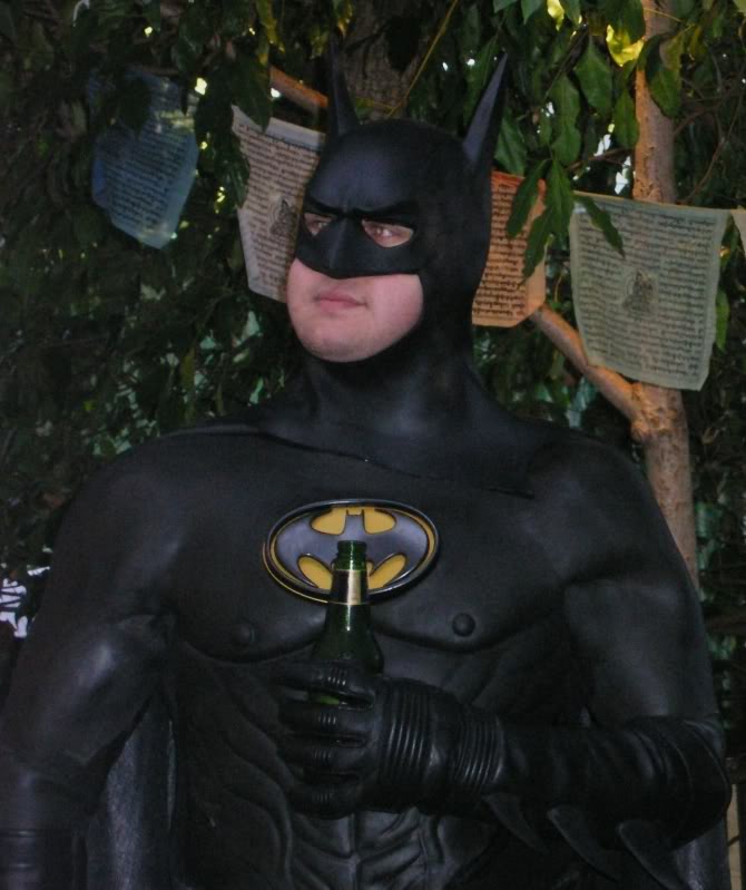 First completed batsuit that I owned. copy of RD chest, but way too small and due to deterioration of the original, not completely accurate. RD emblem