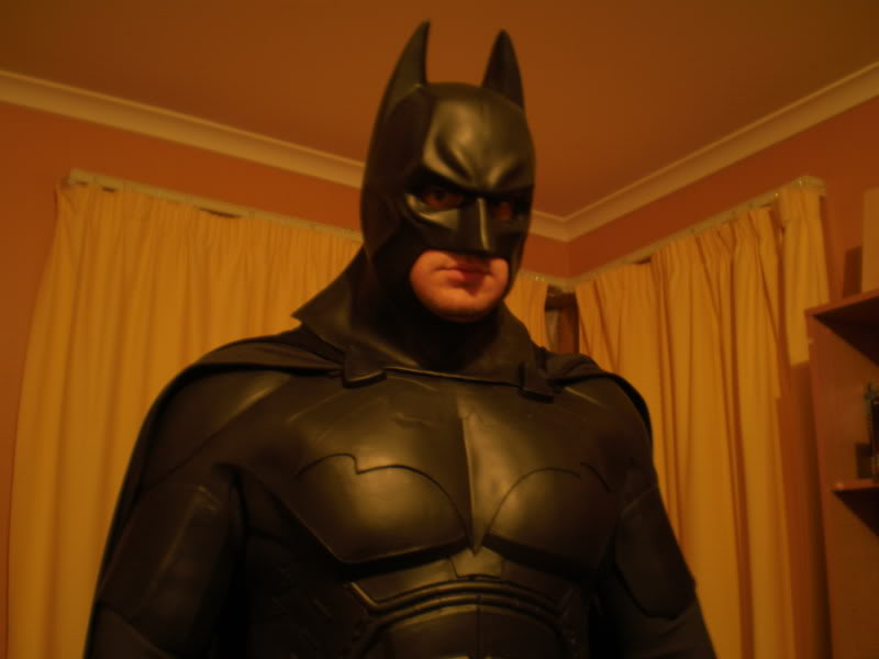 First pic in my completed Begins Suit, just glued into it.