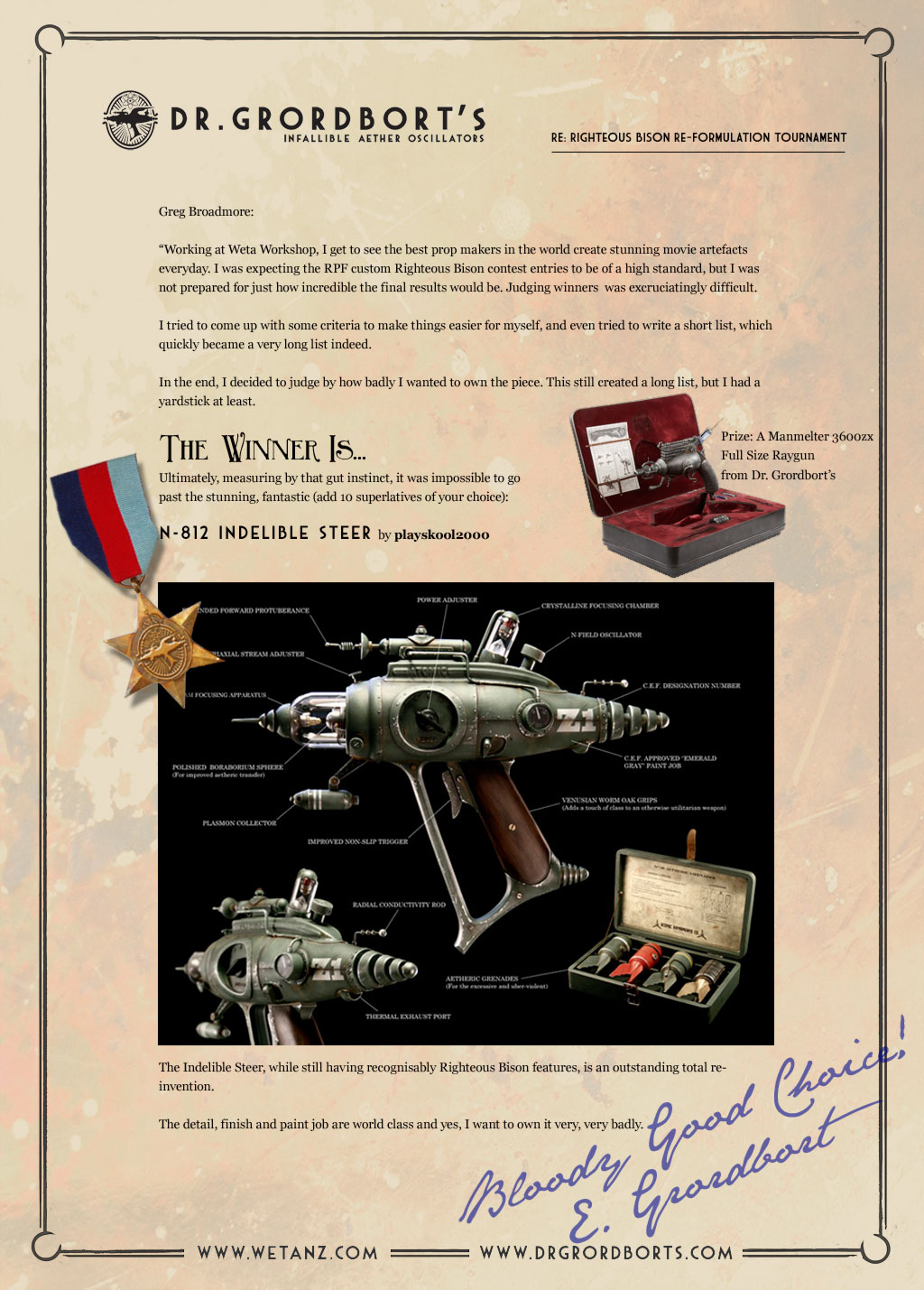First prize, and deservedly so.