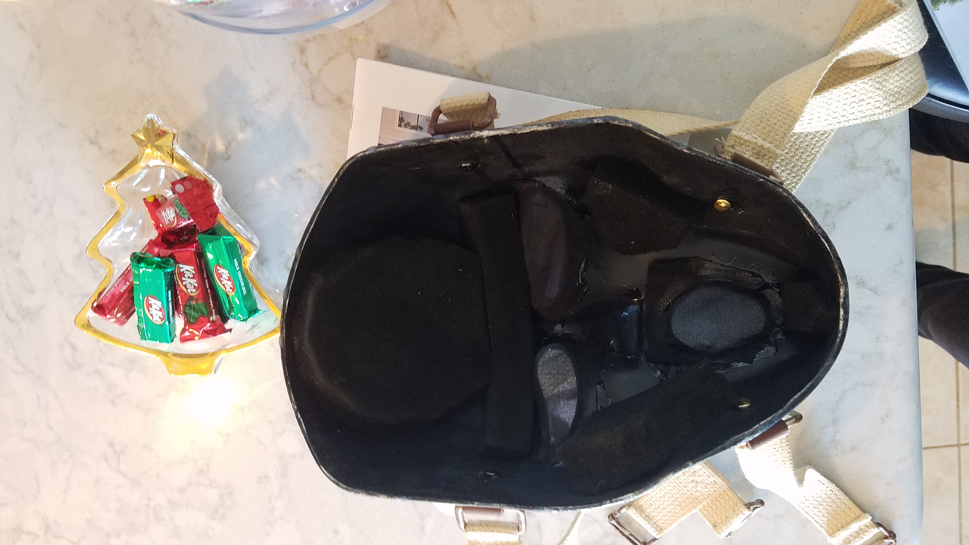foam, mesh and straps all attached