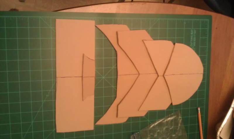 Foot piece template put together