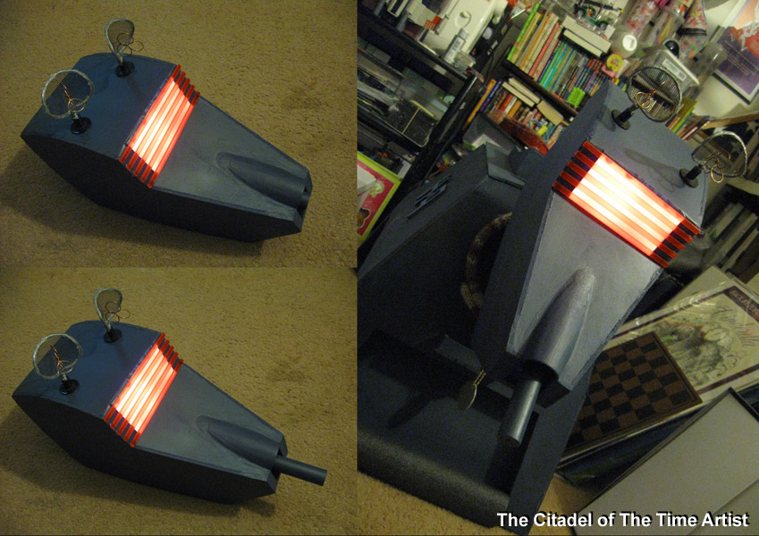 found couple of photos of my K9... 
K9 nose blaster completed. It can be move by hand. Eye panel is lighted.