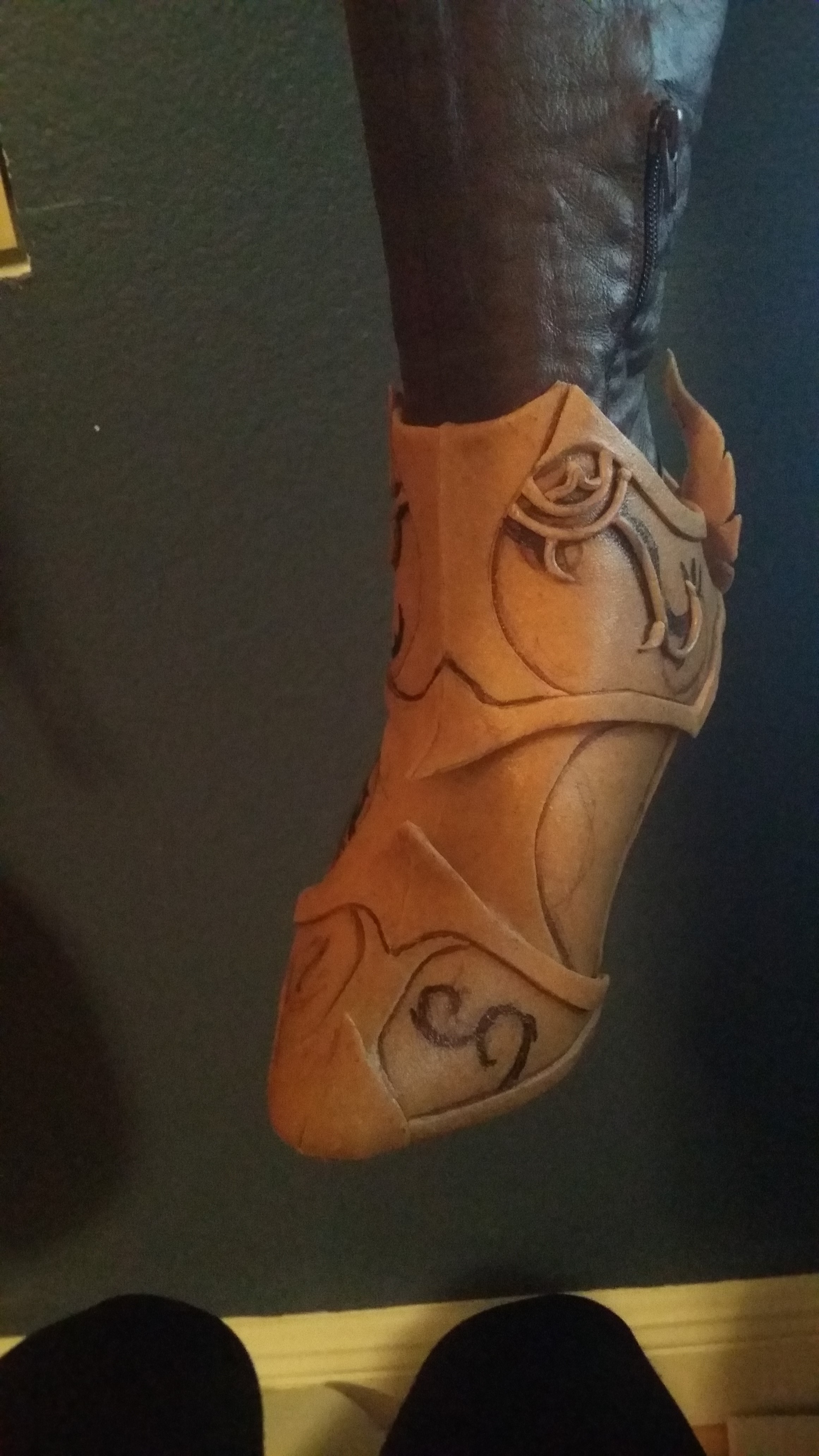 front shot of shoes + detail add