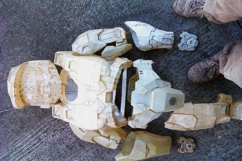 full set of master chief armor fiberglassed