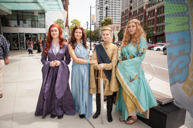 Game of Thrones - Cersei Lannister - Season 1/2
with Sansa Stark, Margaery Tyrell and Joffrey Baratheon
Northwest Fanfest 2015
Photo by Clint Hay /
