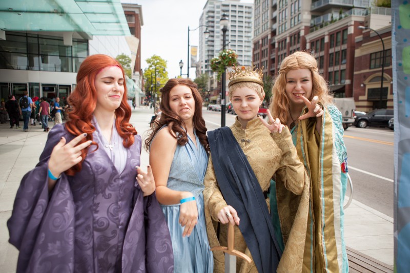 Game of Thrones - Cersei Lannister - Season 1/2
with Sansa Stark, Margaery Tyrell and Joffrey Baratheon
Northwest Fanfest 2015
Photo by Clint Hay /