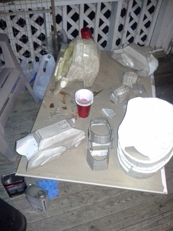 getting ready to make a mess