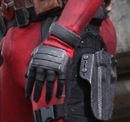 Glove detail and holster.