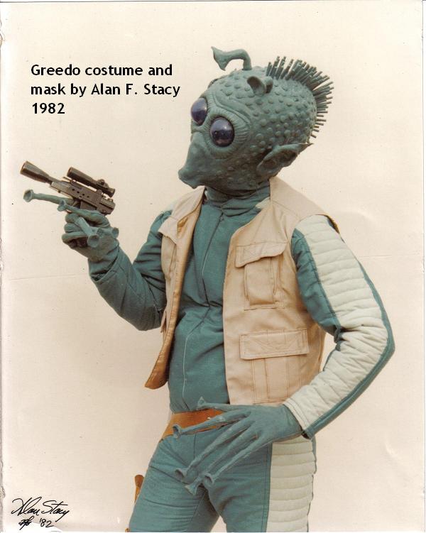 Greedo - costume and mask, hands by Alan Stacy 1982. Gun from the collection of Marco Enterprises, gunbelt by Paul Roberts (pauleysolo)