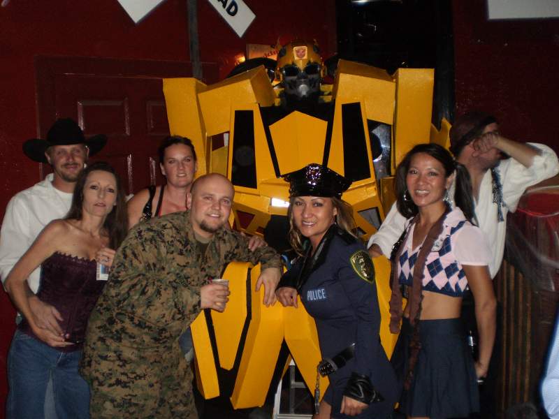Halloween 2010  (I am actually sitting on a 4 foot ladder! in this pic)