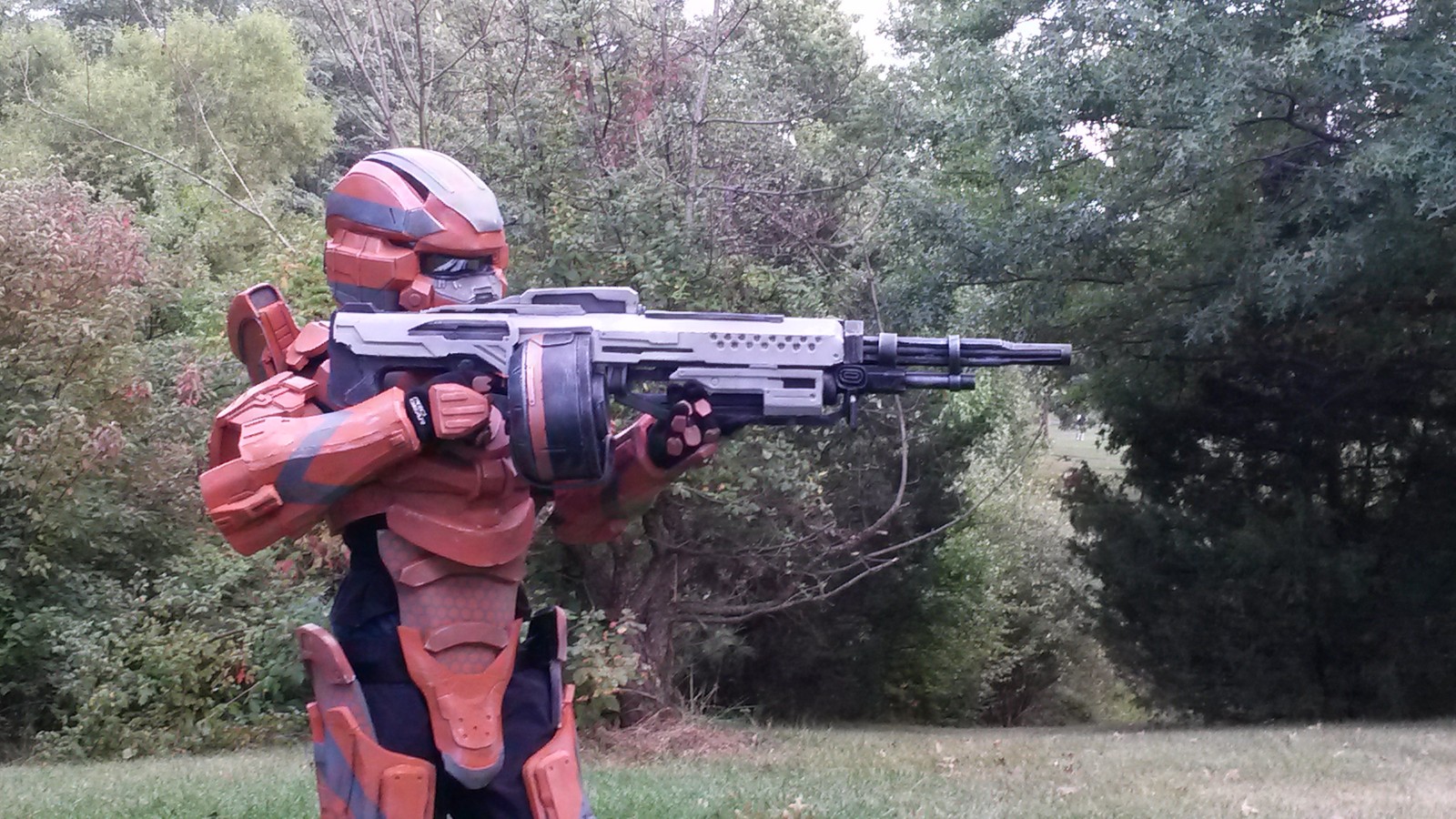 Halo 4 Master Chief and Warrior 2013 Halloween Costume Contest Entry-1