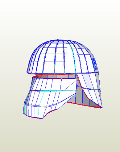 Helmet - Pepakura file used (First Order Snowtrooper)
