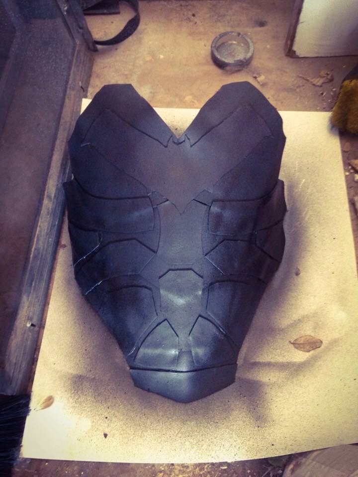 Here I have coated my front armor in plasti dip