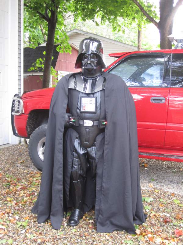 Here is my Rubies modified costume. I have since replaced the cape, robe, and looking for fiberglass should armor.