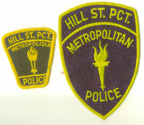 hill st blues 70s- 80s tv cop show patches