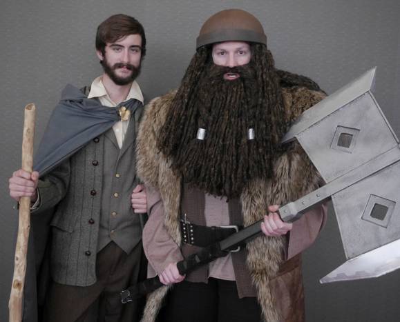 Hobbit friend (Didn't want to shave or wear feet this year)