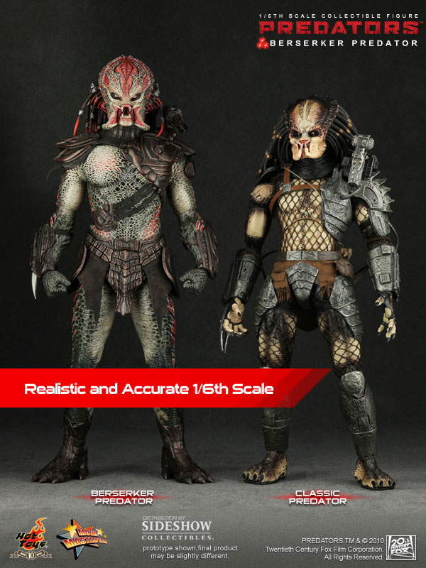 Hot Toys The Berserker Predator 12 inch Figure 15 RPF Costume