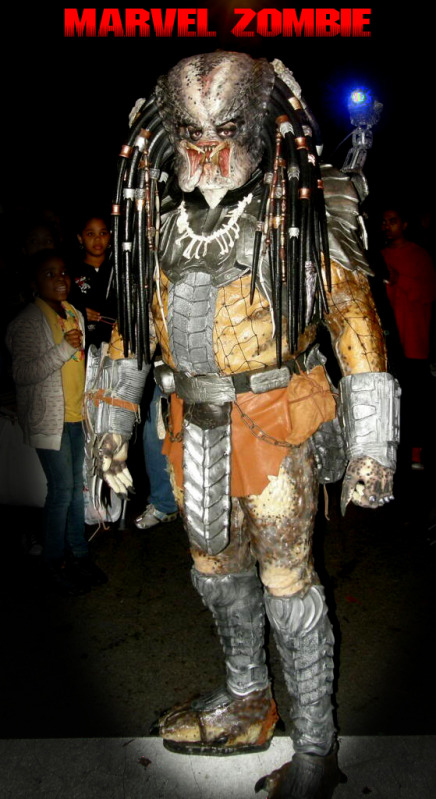 I go by "Marvel Zombie" over on "The HUNTERS Lair". Since this photo was taken from my first suit up I have added resin upper armor,resin back pack an