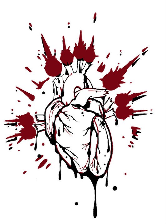 I love this. A friend asked me to make a bloody heart for a college organization. They never used it. I think it was too much. 2009