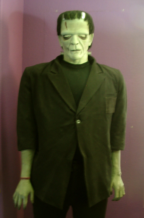 I watched the origional "Frankenstien" over and over to try and capture the stance and proportions that Boris Karloff possessed in the film.