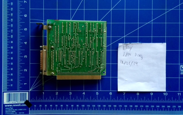 IBM
Parallel Printer Card #1501987

The gold area at the bottom is similar to what is used on Luke's Empire Strikes Back Graflex clip.  These gold