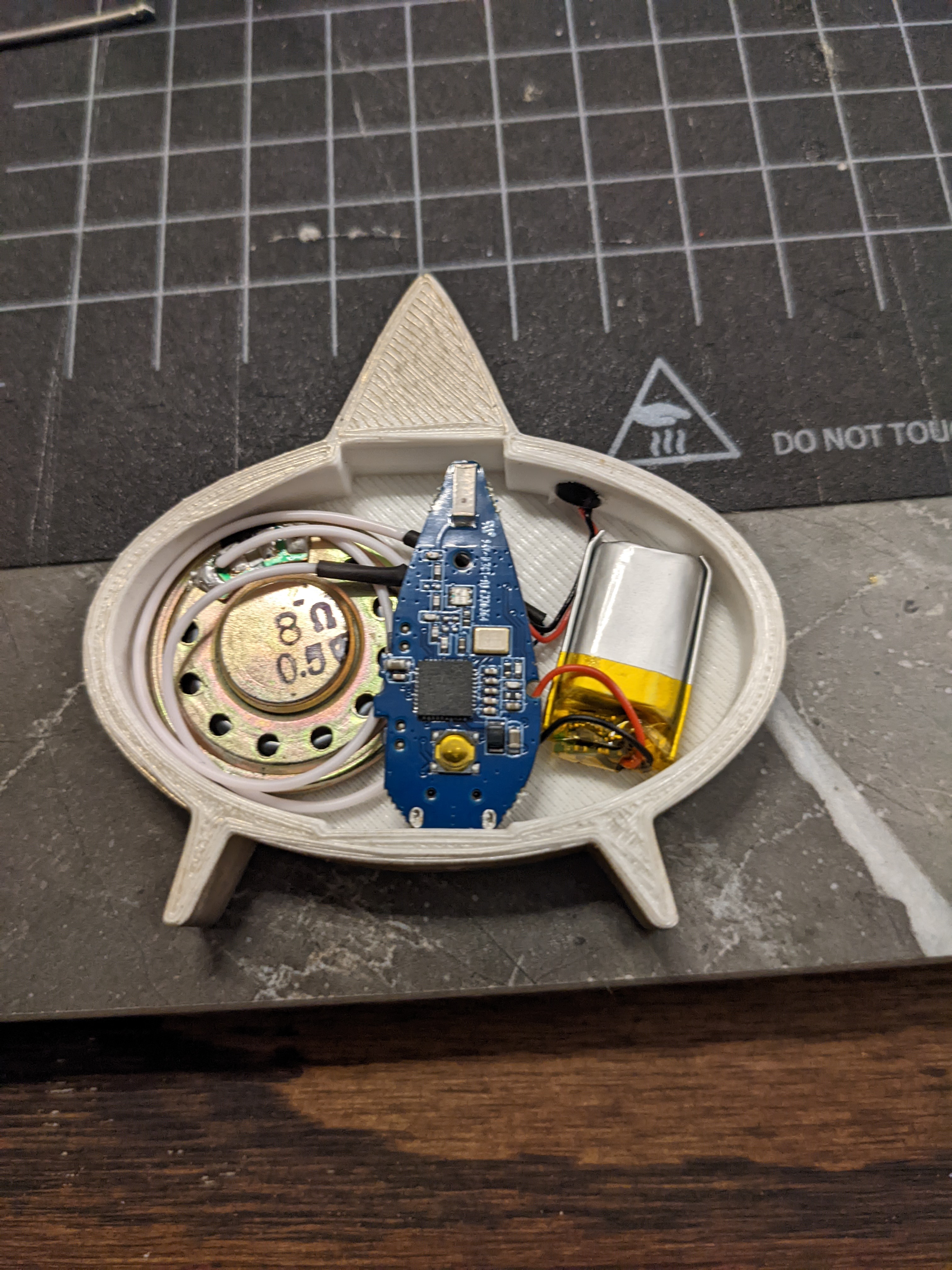 Inside of bluetooth comlink