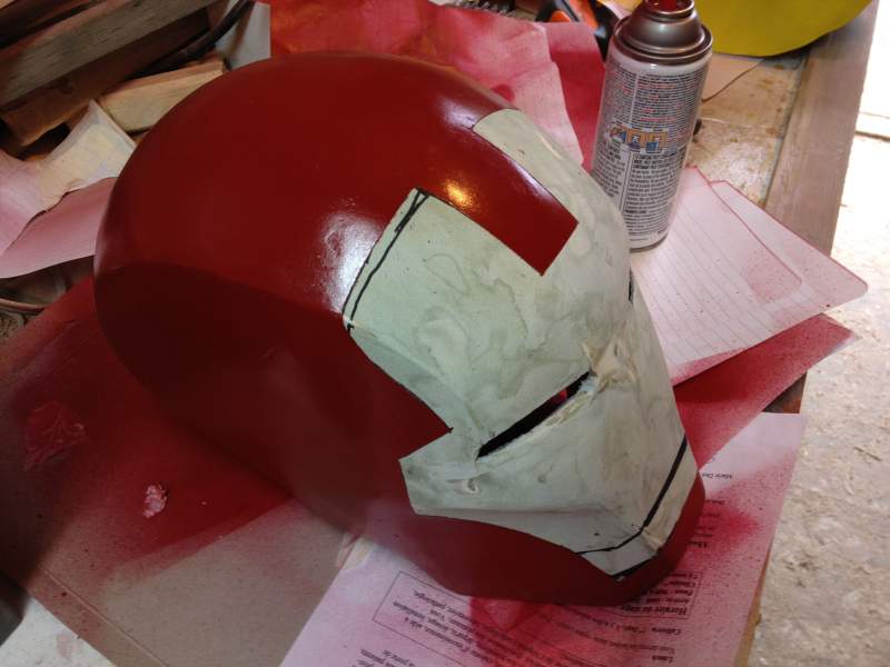 iron man mask about to be finished (not detailed)