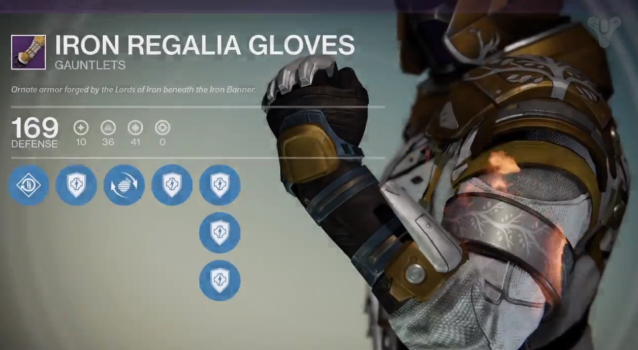 Iron regalia gloves