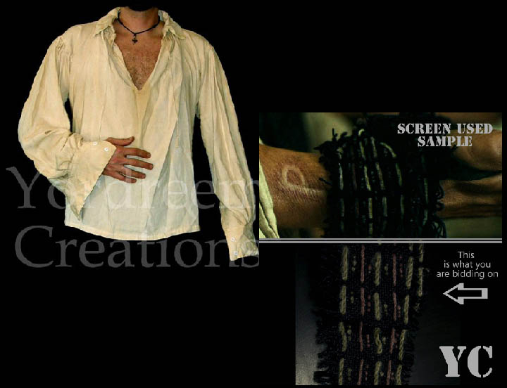 Jack Sparrow shirt & original style wrist wrap