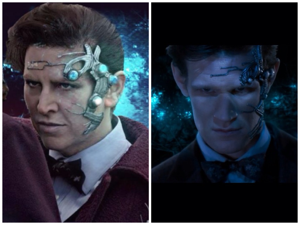 Just a side-by-side since some people don't know what character my costume is based off of.  Myself and the glorious Matt Smith as Mr. Clever. *drools