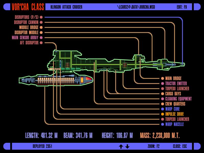 Klingon Attack Cruiser Vor'Cha Class