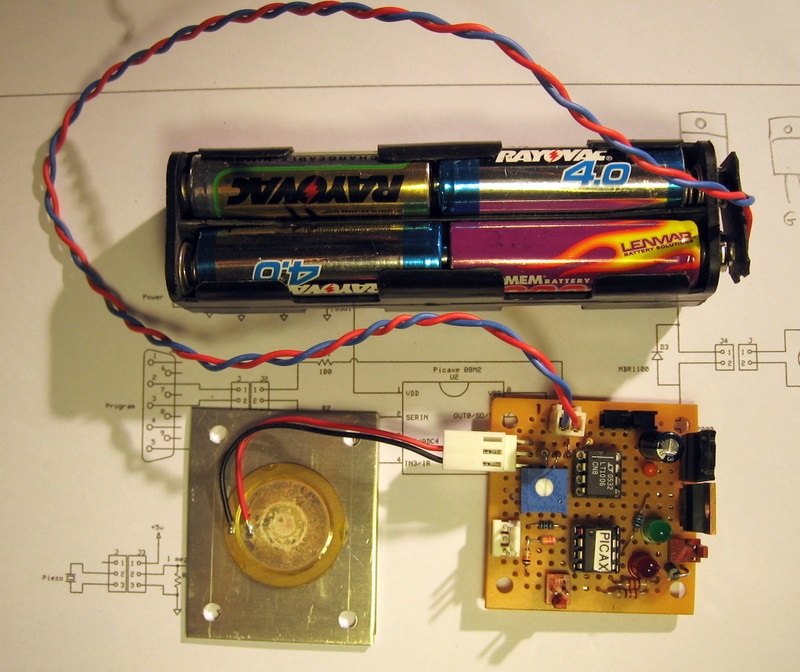 Knocker circuit using a picaxe mcu.