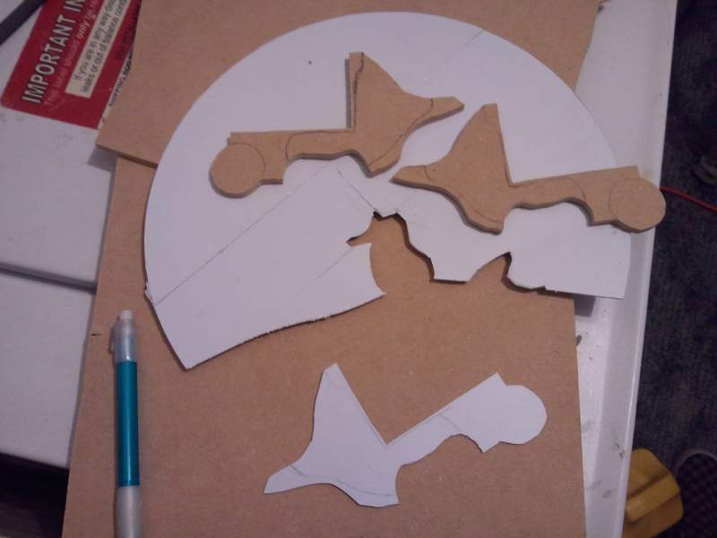 Long Colt body cut and marked for routing