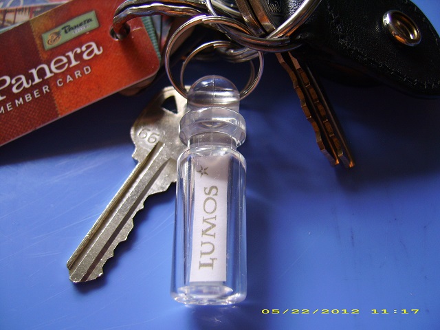 "lumos" glow-in-the-dark vial