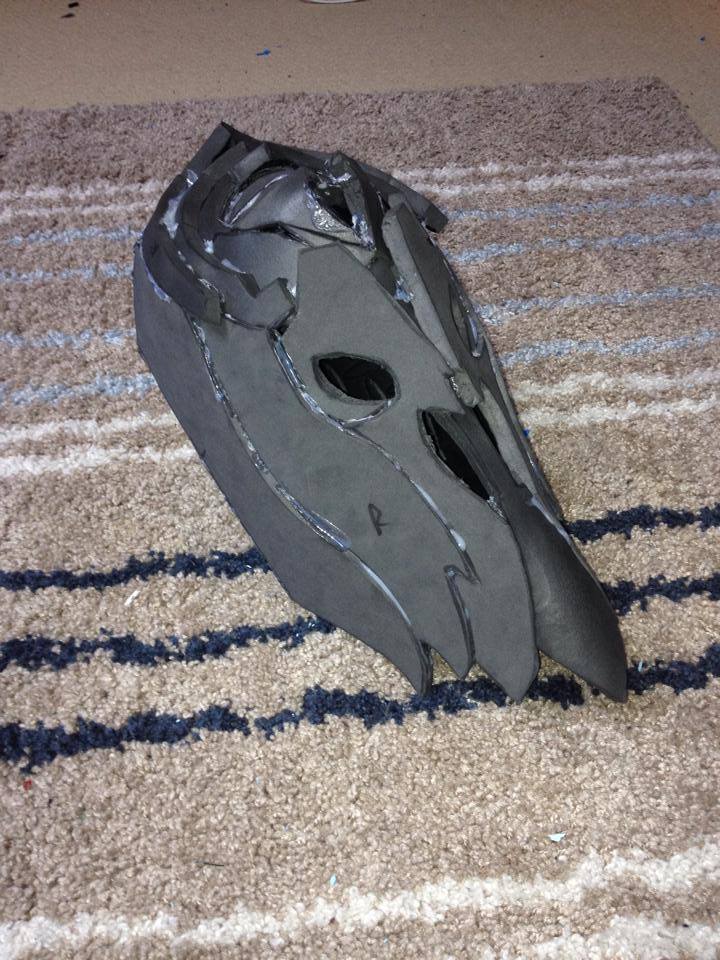 Main body of the helmet done.