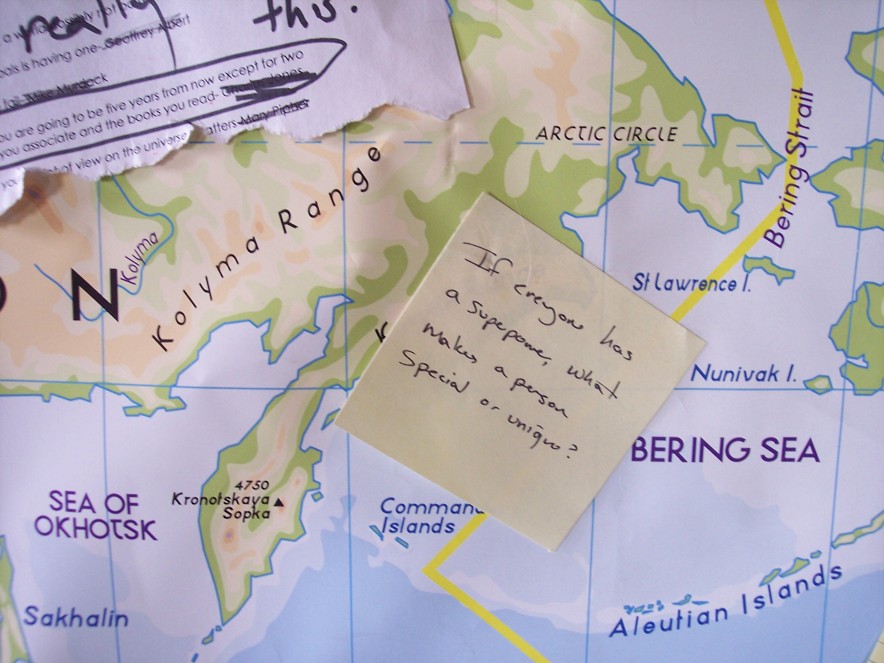 Map note closeups