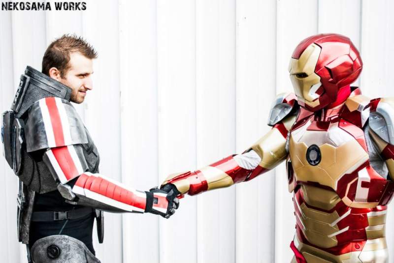 mark 8 real armor cosplay  iron man made dany bao 2012 venice it face book profile dany bao (18)
