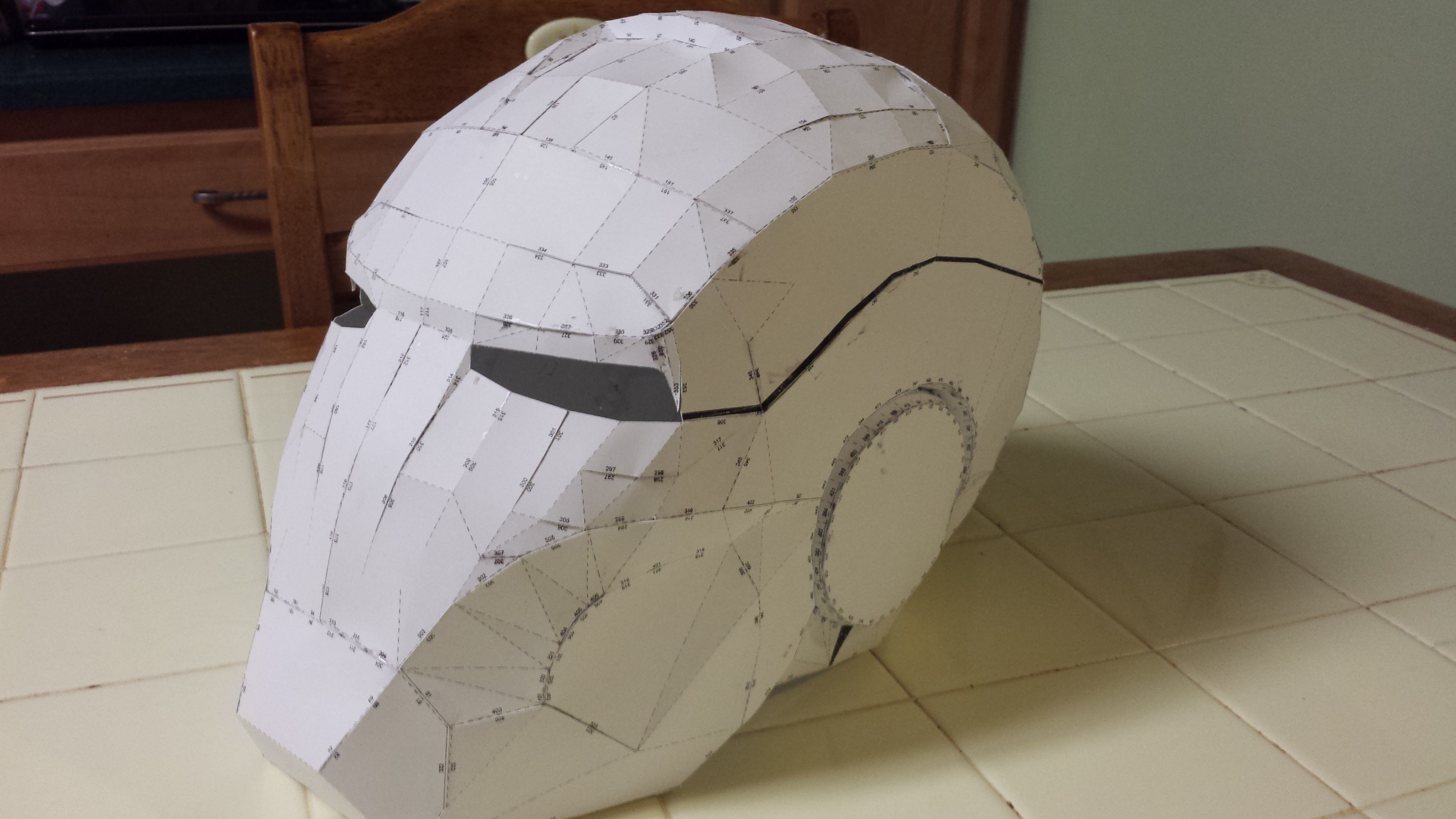 Mark VII test fit helmet.