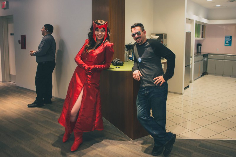 Marvel - Uncanny Avengers - Scarlet Witch
with Tony Stark
Photo by Mike Browne https://www.facebook.com/mike.browne