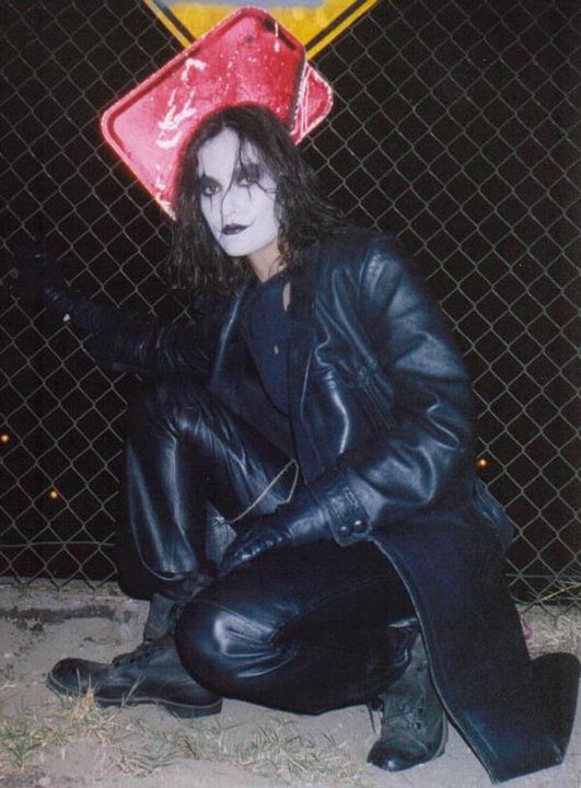 Me as Eric Draven, The Crow Halloween 2000. Chopped my hair short just to  do this costume ;) oh yeah, am a big Crow fan. | RPF Costume and Prop Maker  Community