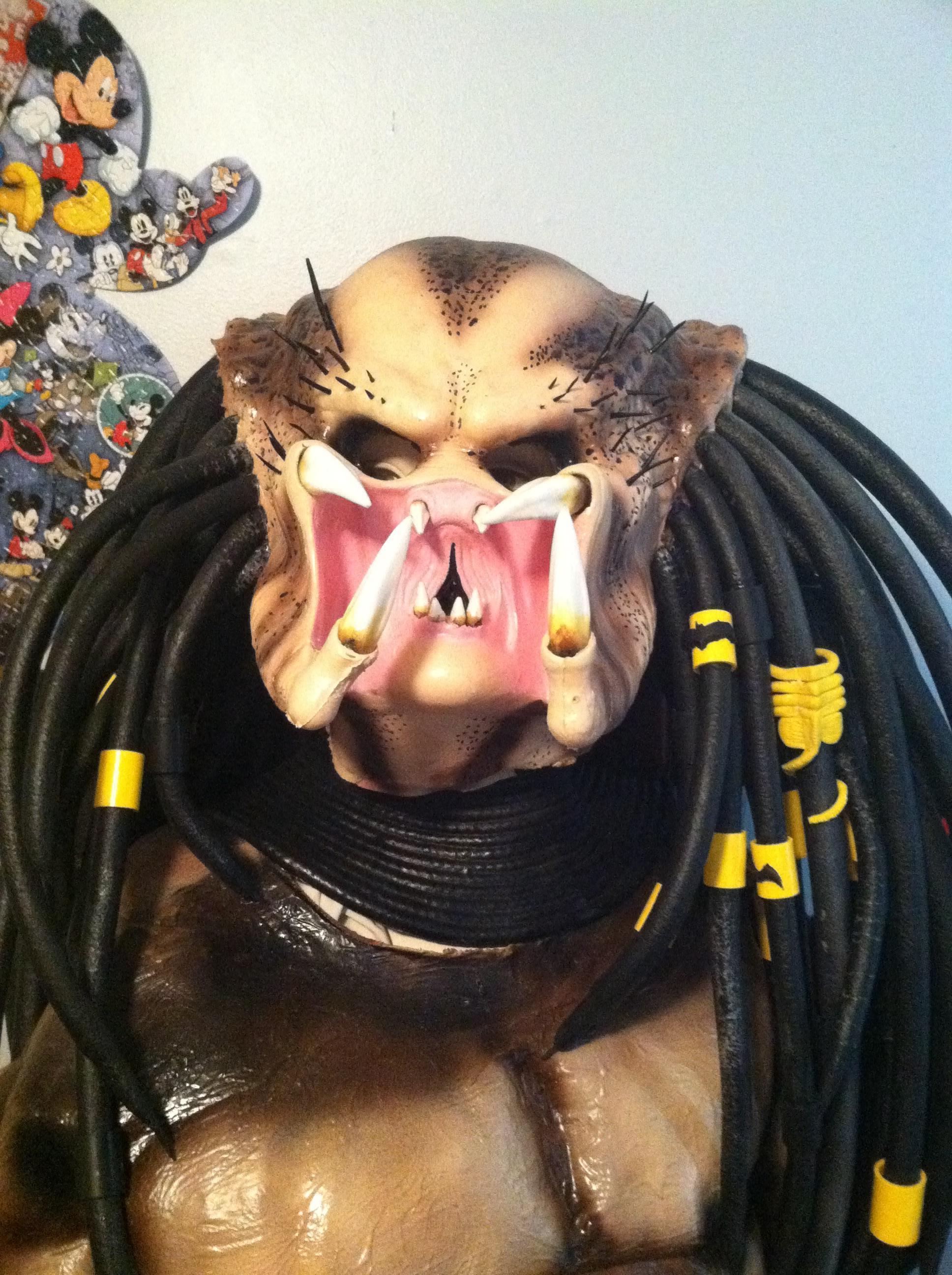 Monsterroom mask with batman theme beads