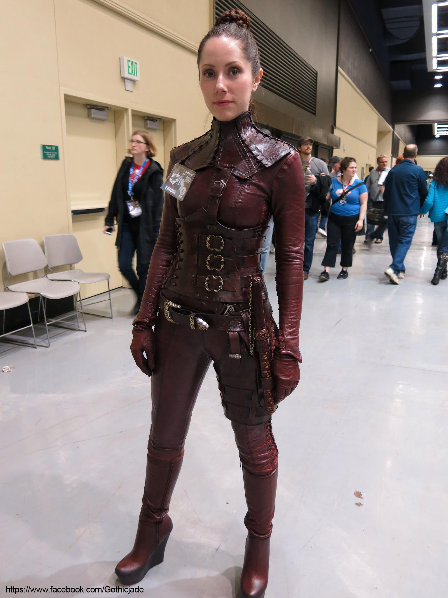 Mord'Sith costume worn by Genevieve (armor worn in Ep. 2.20), Kimberly and Virginie (Pants and Jacket worn throughout the series by background/stuntwo