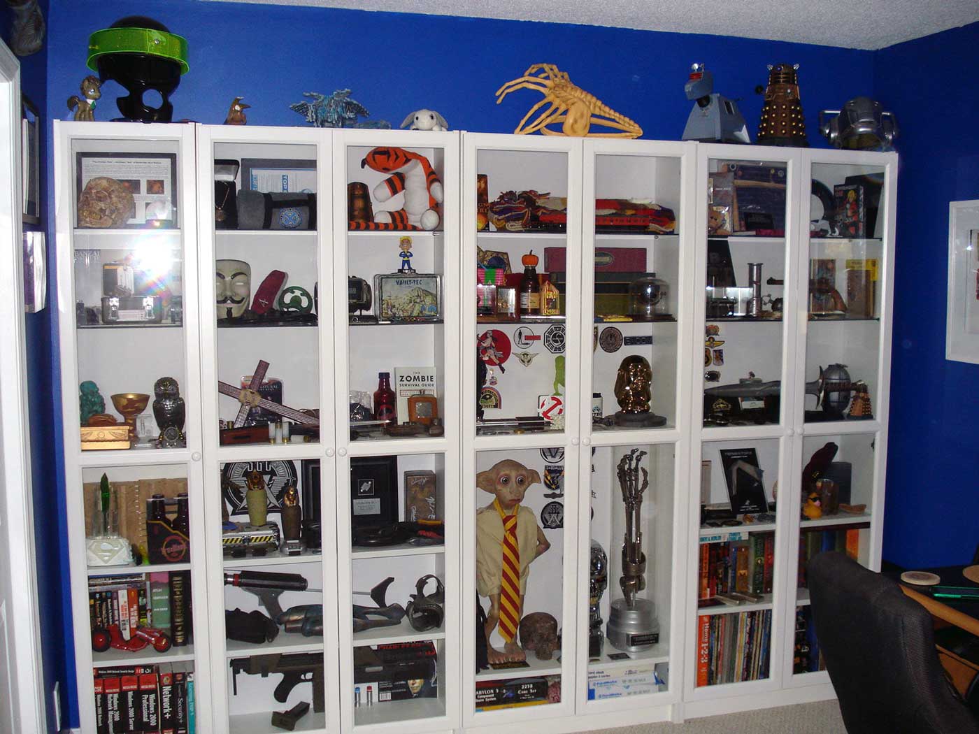 My Adam Savage inspired Ikea Billy Bookcase collection display