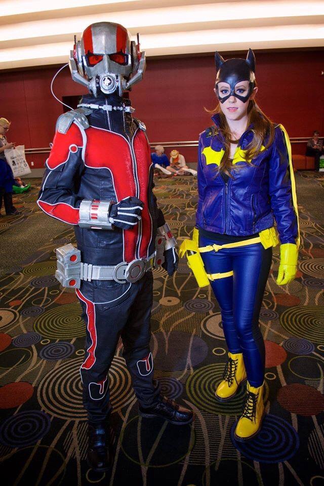 My fellow cosplayer and Husband and his AntMan Costume.