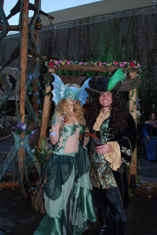 My interpreted Captain Hook (before he lost his hand lol) and a siren gal pal.